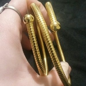 none Jewelry - gold tone adjustable arm band/bracelet none Jewelry - gold tone adjustable arm band/bracelet